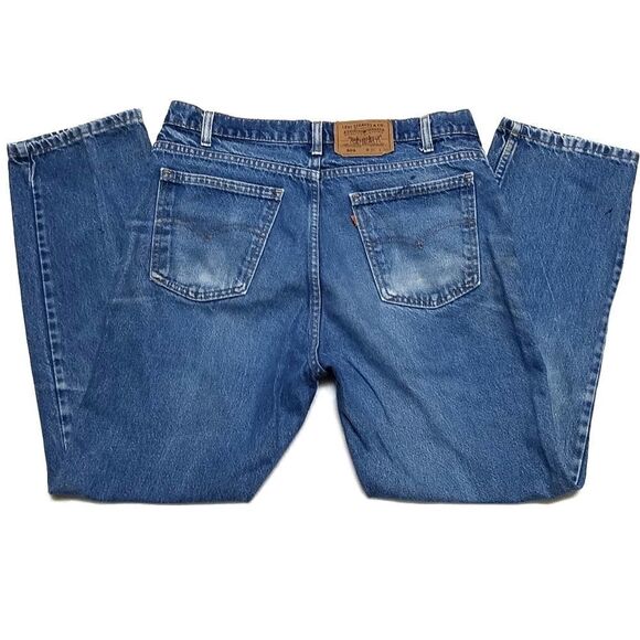 VINTAGE Levi's 509 Orange Tab Distressed Jeans - Picture 8 of 16